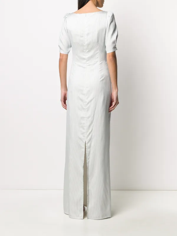 Brock Collection Striped Column Dress - White
