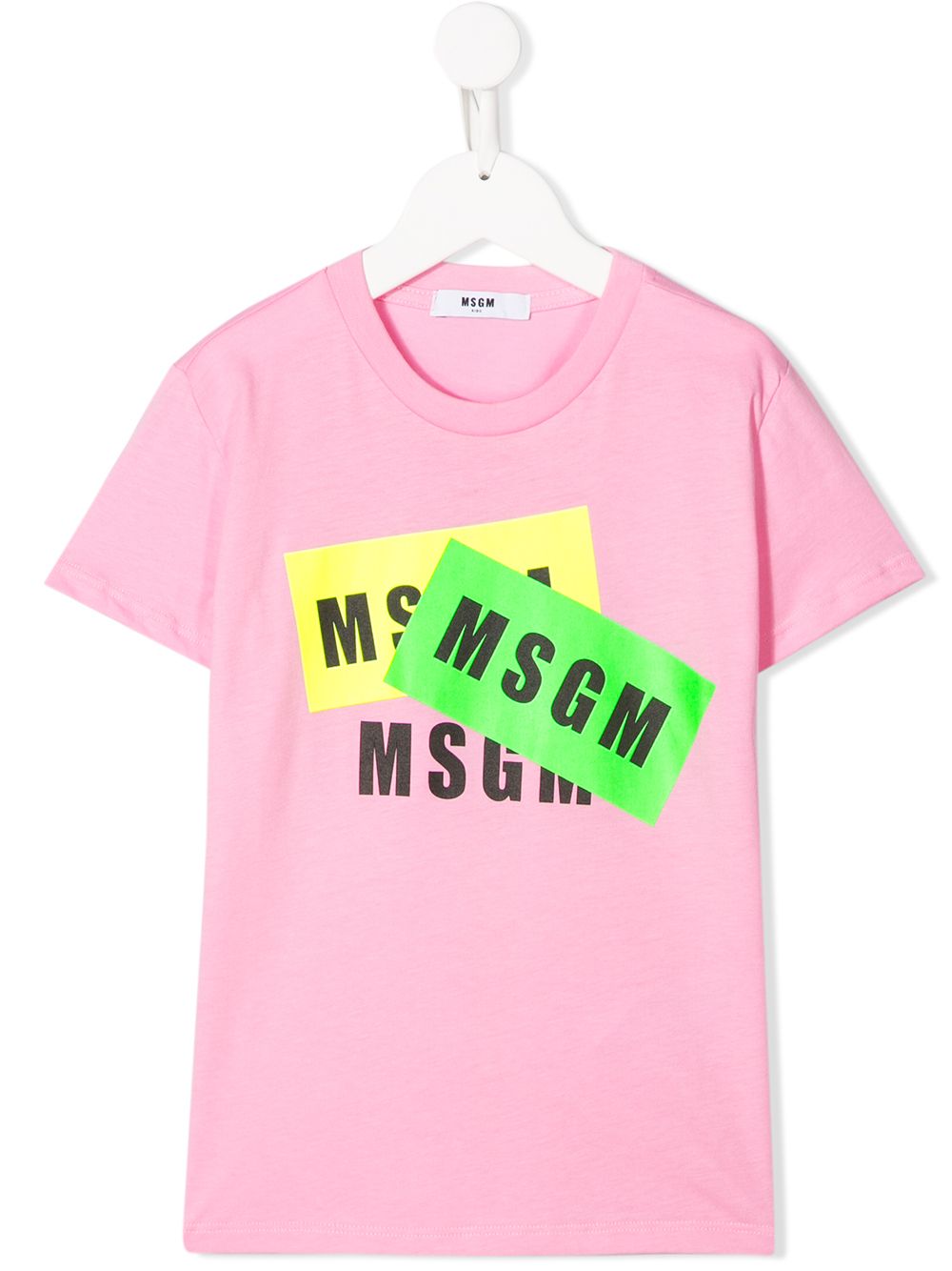 фото Msgm kids футболка с логотипом