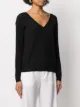 P.A.R.O.S.H. V-neck perforated knit top