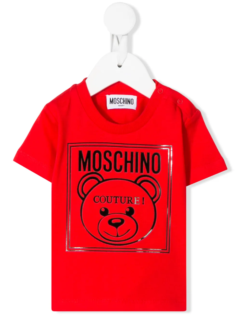 фото Moschino kids футболка с круглым вырезом и логотипом