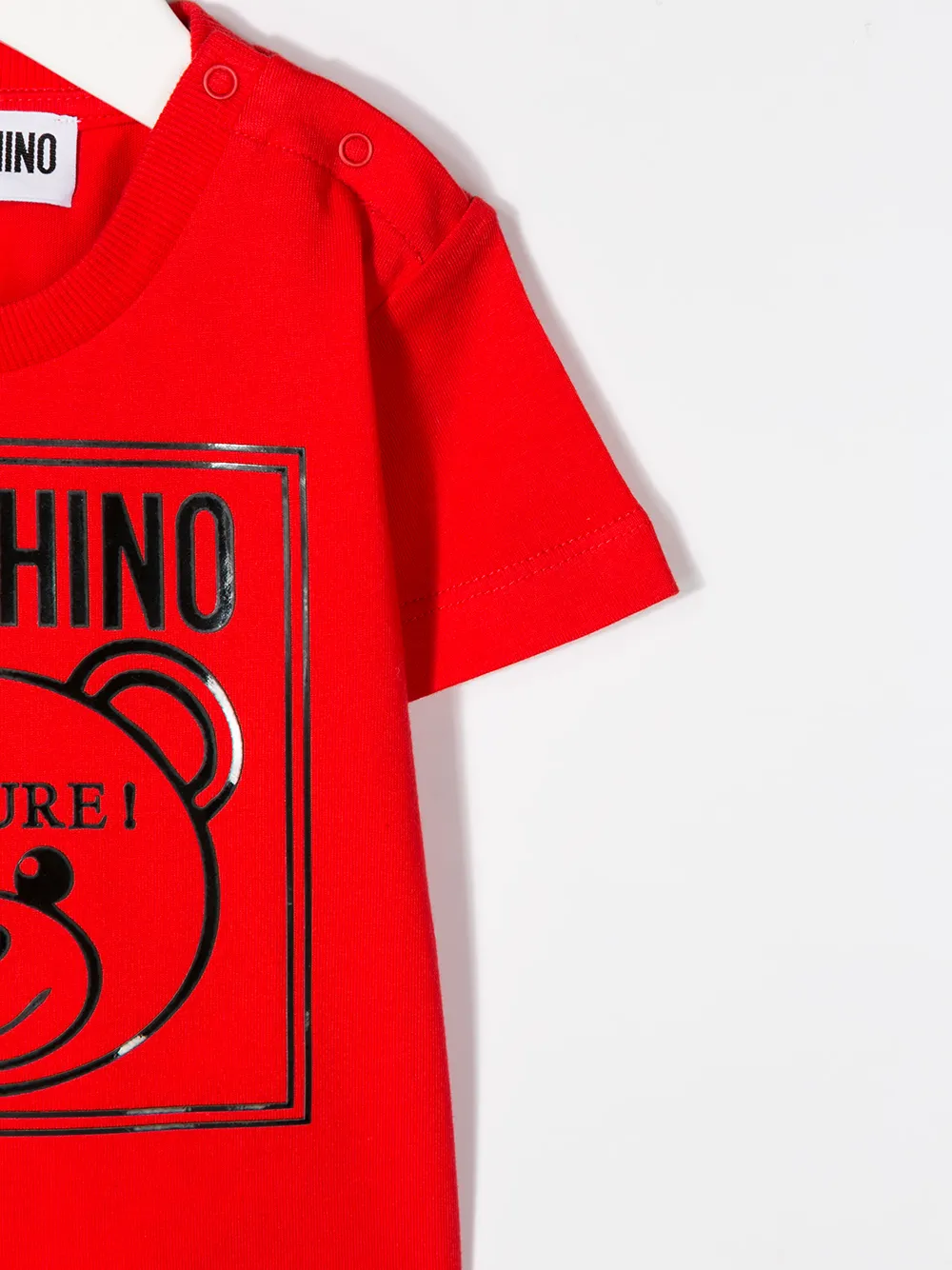 фото Moschino kids футболка с круглым вырезом и логотипом