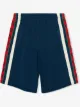الصورة 2 من Gucci Kids شورت بشريط بنقش حرفي G متداخلين