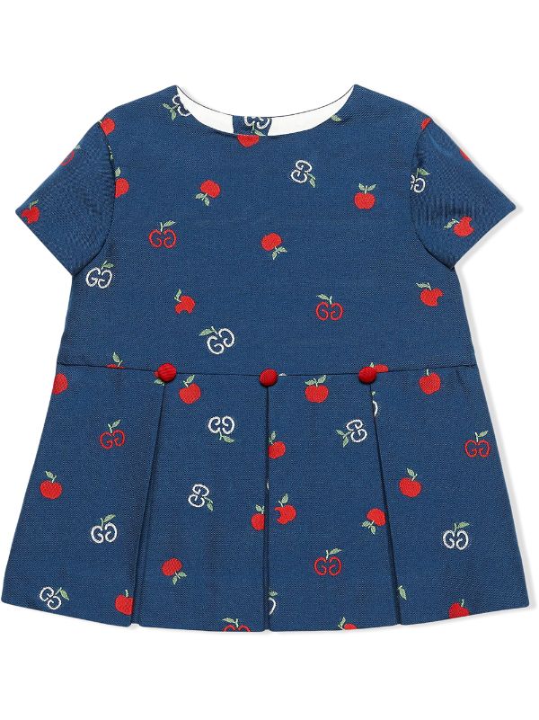 Gucci Kids GG Apple Fil Coupé Dress