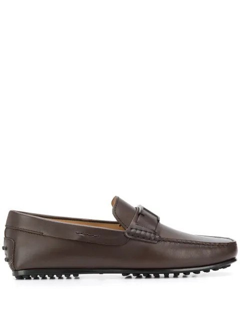Tod's mocasines drive con placa en T