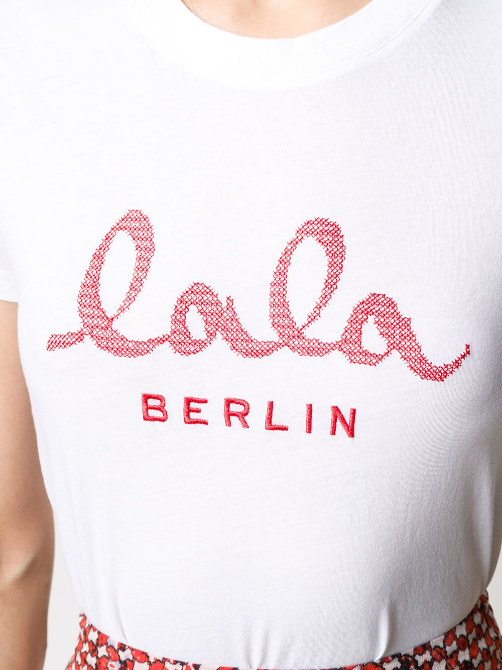 фото Lala berlin logo print t-shirt