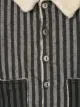 Message In The Bottle contrast collar striped jacket