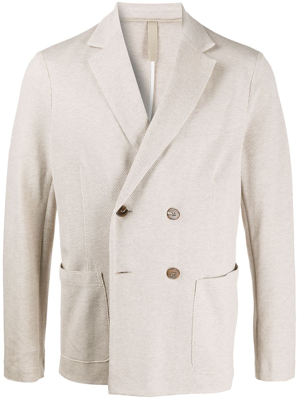 Shop Harris Wharf London Double-breasted Jacket In Neutrals