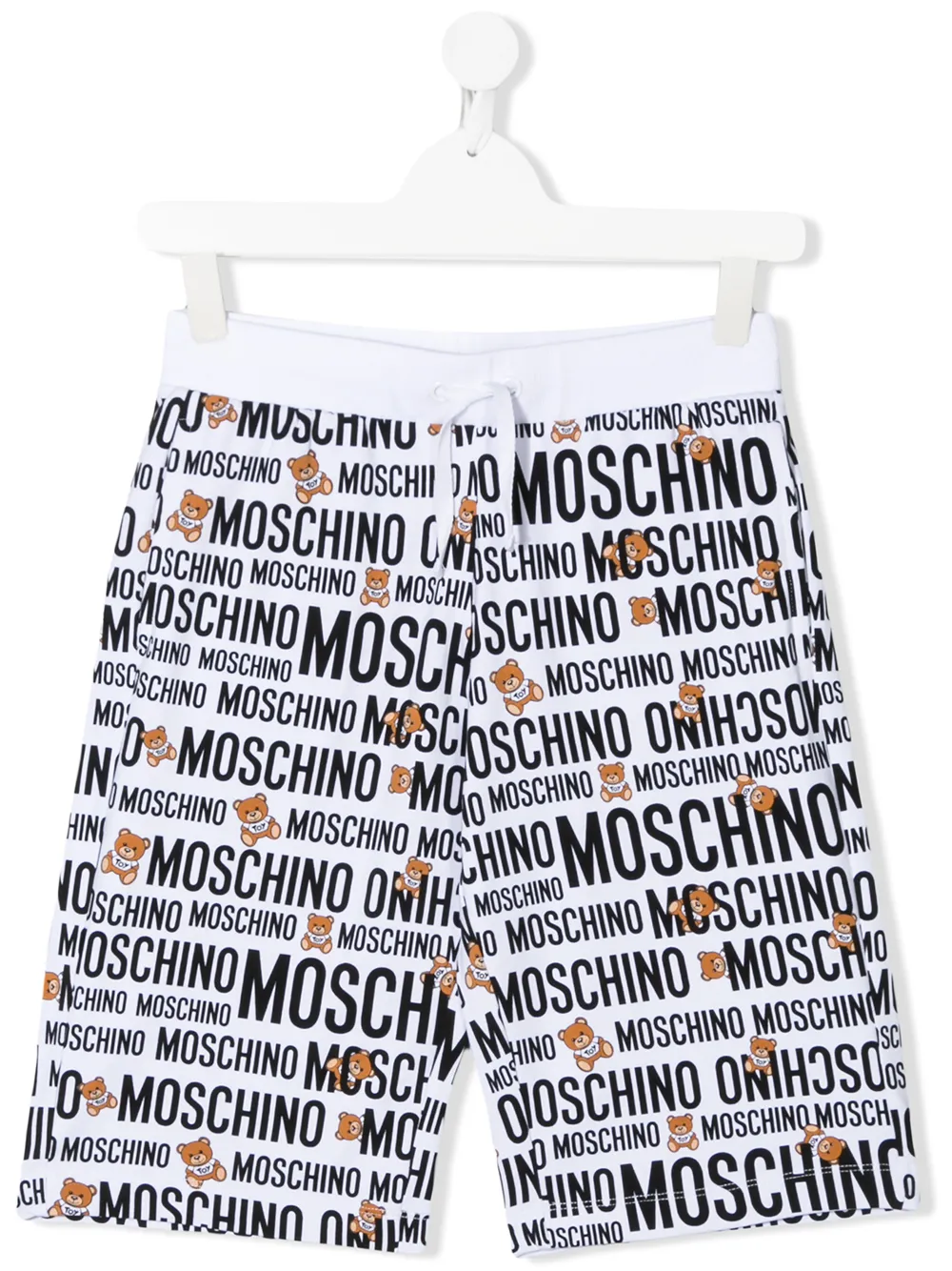 фото Moschino kids шорты с кулиской и логотипом