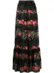 الصورة 1 من RED Valentino بنطال بقصة واسعة وطبعة زهور