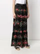 RED Valentino بنطال بقصة واسعة وطبعة زهور