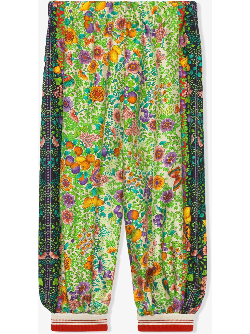Gucci Kids Joggingbroek met bloemenprint - Groen