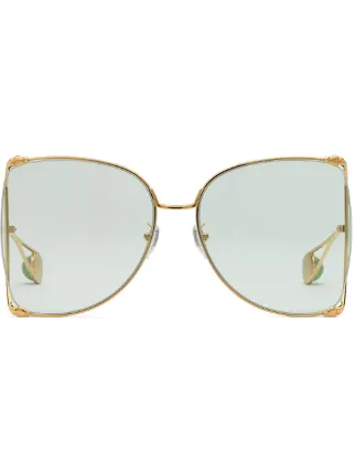 gucci round metal glasses