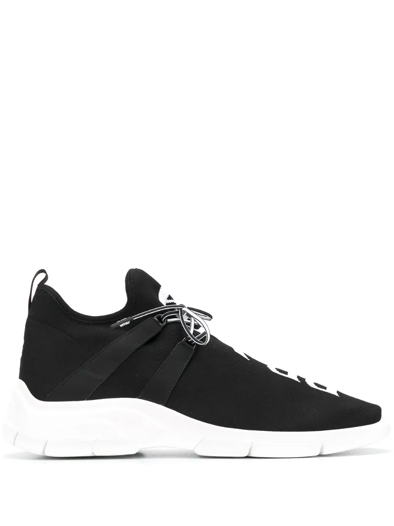 Prada – logo knit sneakers – men – Rubber/Fabric – 6, 6.5, 7.5, 8, 8.5, 9, 9.5, 10 – Black