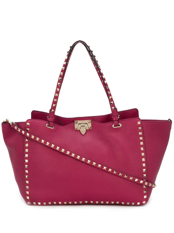 valentino rockstud medium tote bag