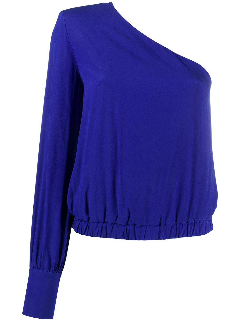 Federica Tosi Crepe One-shoulder Top In Blue