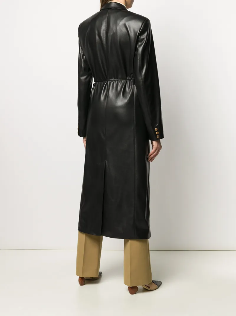 NANUSHKA MANILA VEGAN LEATHER COAT