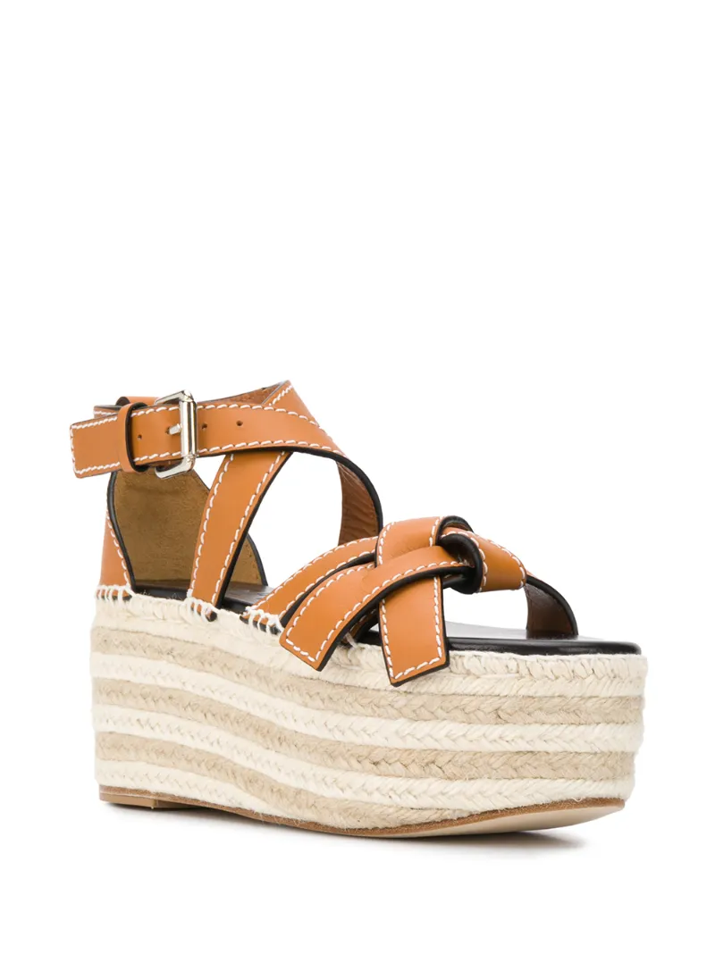 LOEWE KNOT-DETAIL 80MM SANDALS