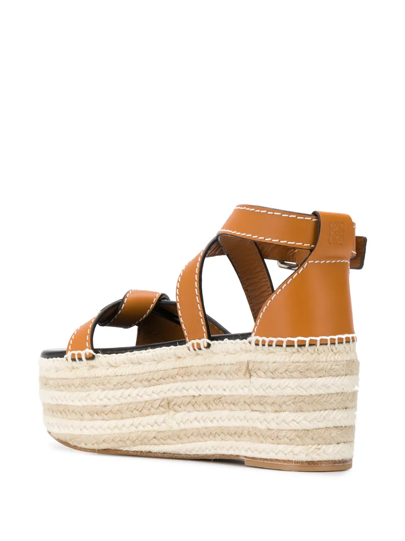LOEWE KNOT-DETAIL 80MM SANDALS