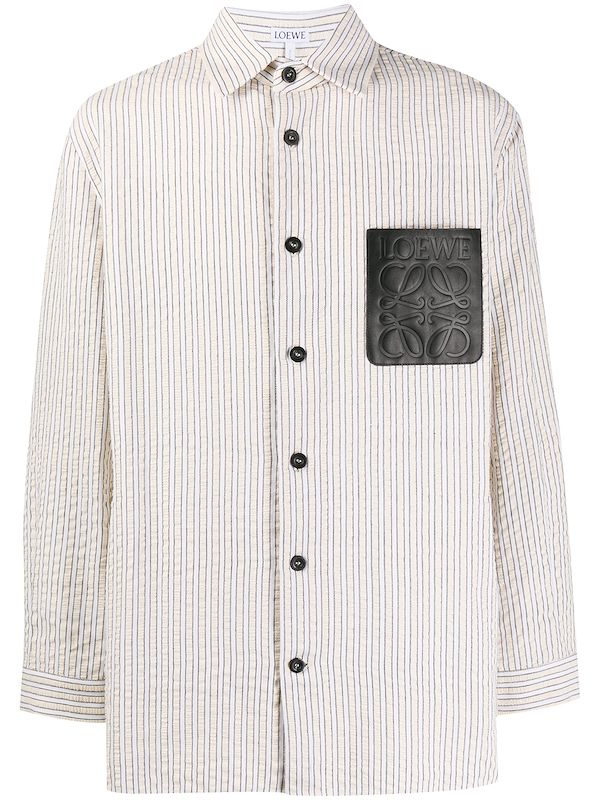 loewe striped shirt