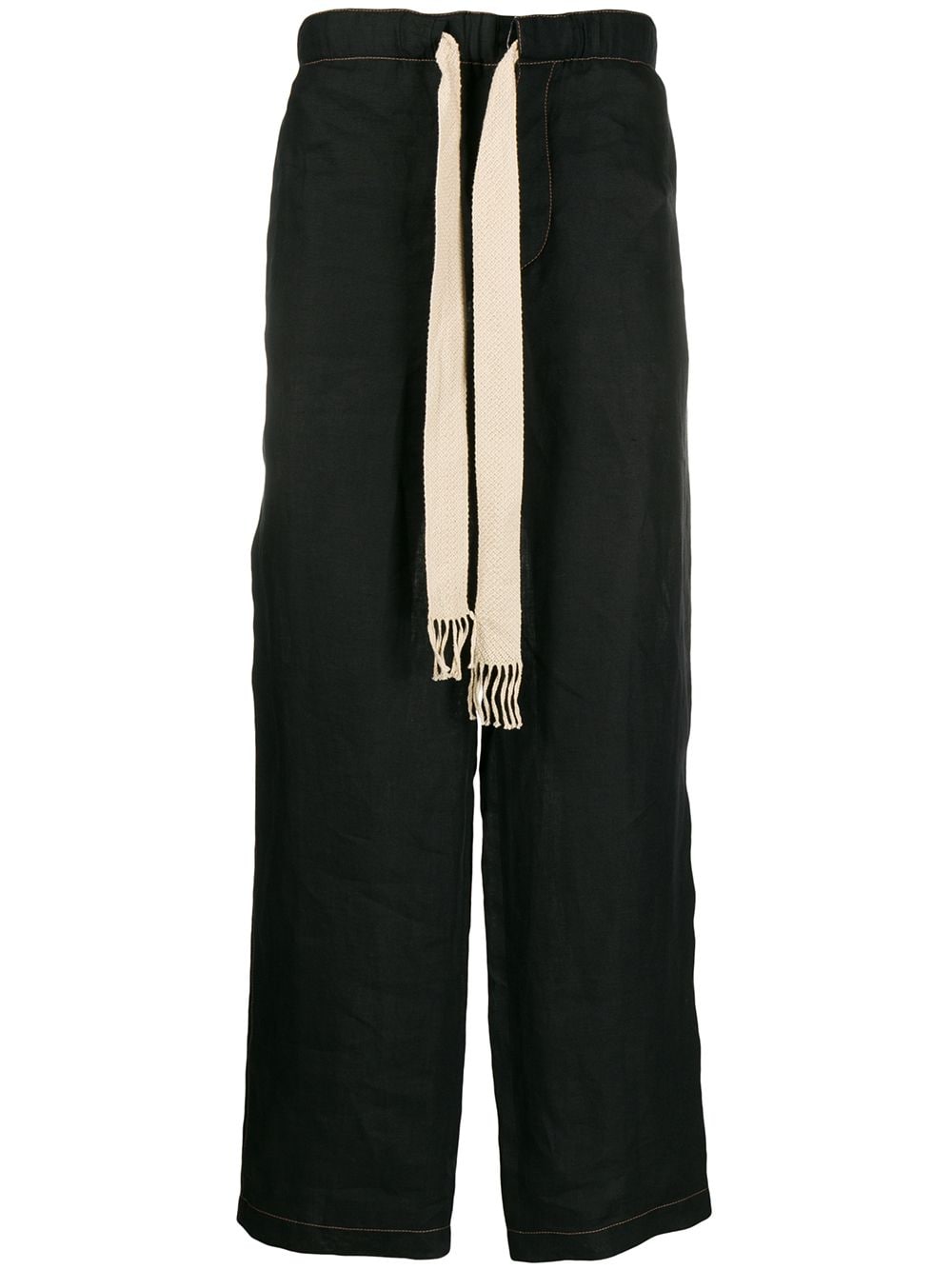 Shop Loewe Oversized Drawstring Wide Track Pants In Blue