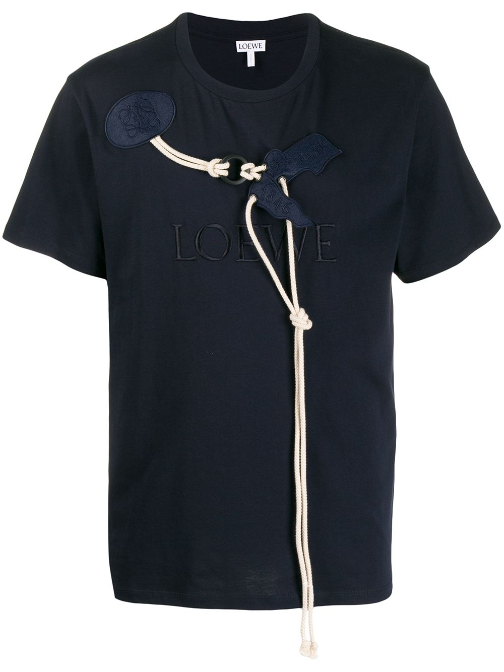 фото Loewe rope detail logo t-shirt