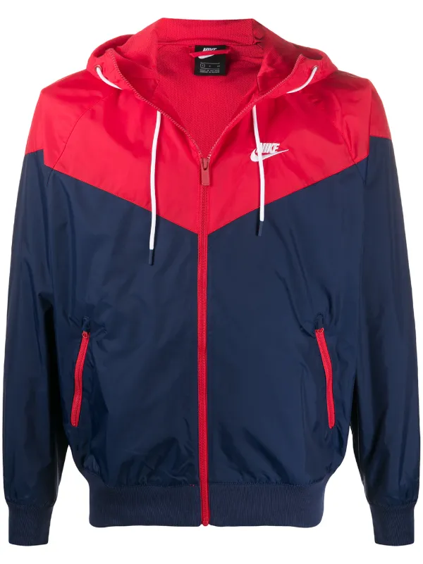 nike colour block windbreaker jacket