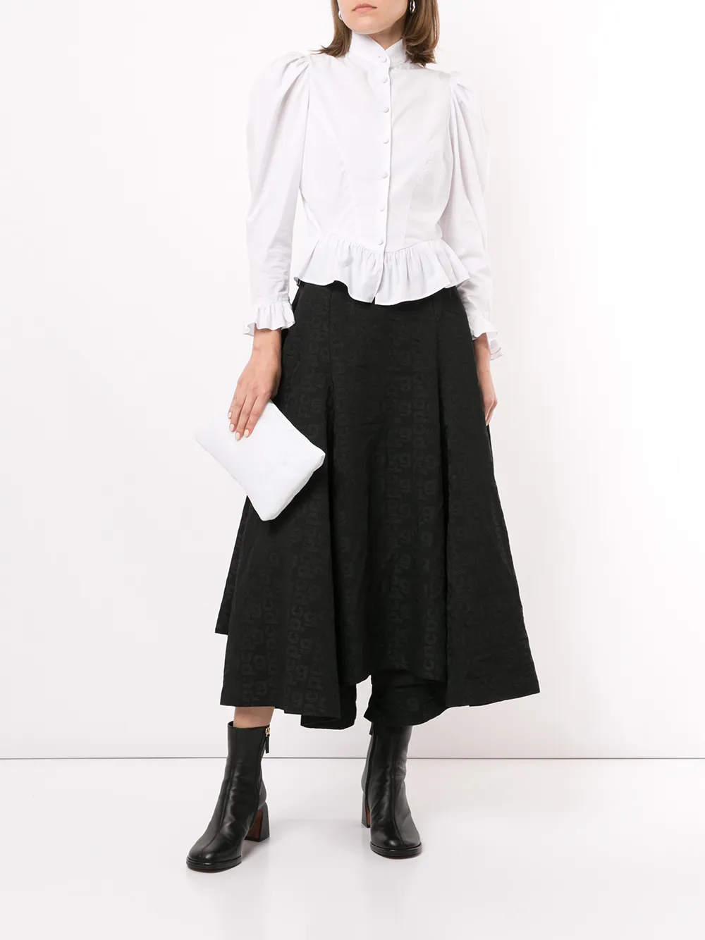 Comme Des Garçons Rok met logoprint - Zwart