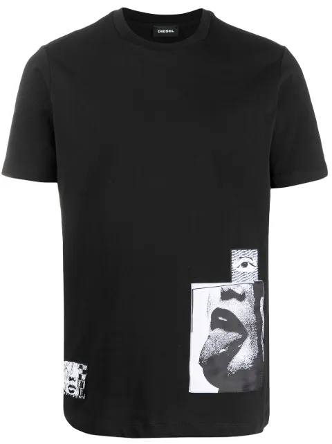 Diesel Playera Con Estampado Digital y Apliques - Farfetch