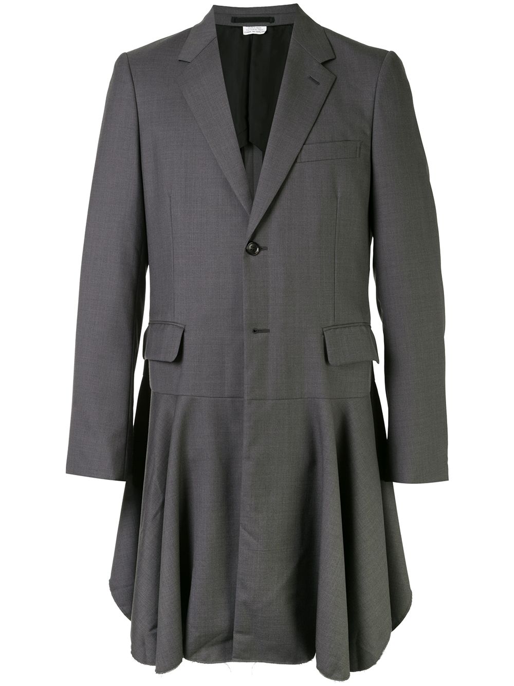 

Comme Des Garçons Homme Plus blazer largo plisado - Gris