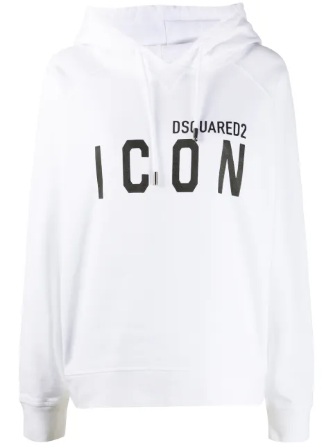 DSQUARED2 sudadera con capucha y estampado Icon