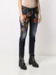 Dsquared2 logo patch slim-fit jeans