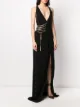 Dsquared2 chain-laced asymmetric maxi dress