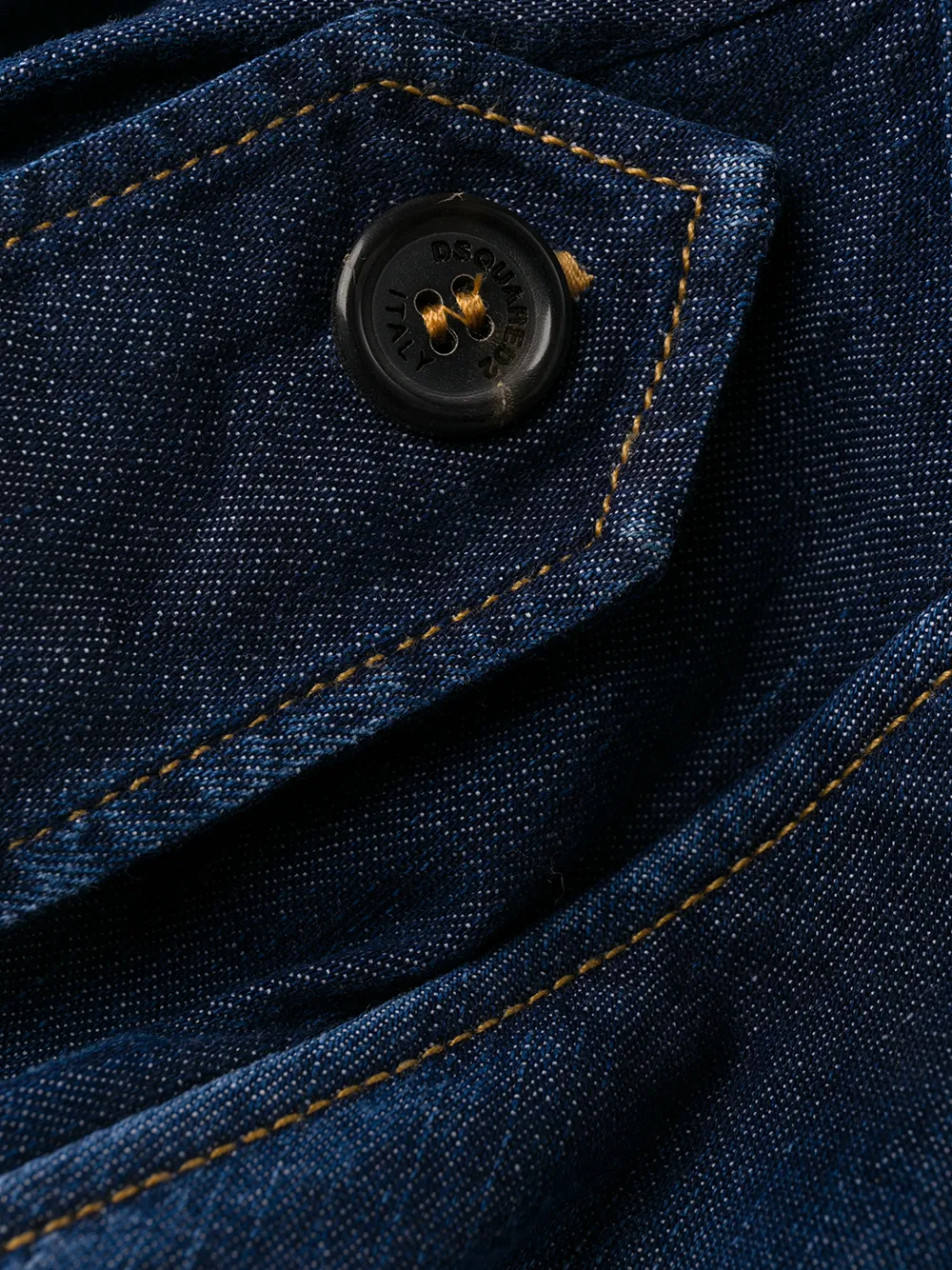 DSQUARED2 distressed finish button front shirt dress | Image 6
