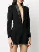 Dsquared2 silk lapel suit jacket playsuit