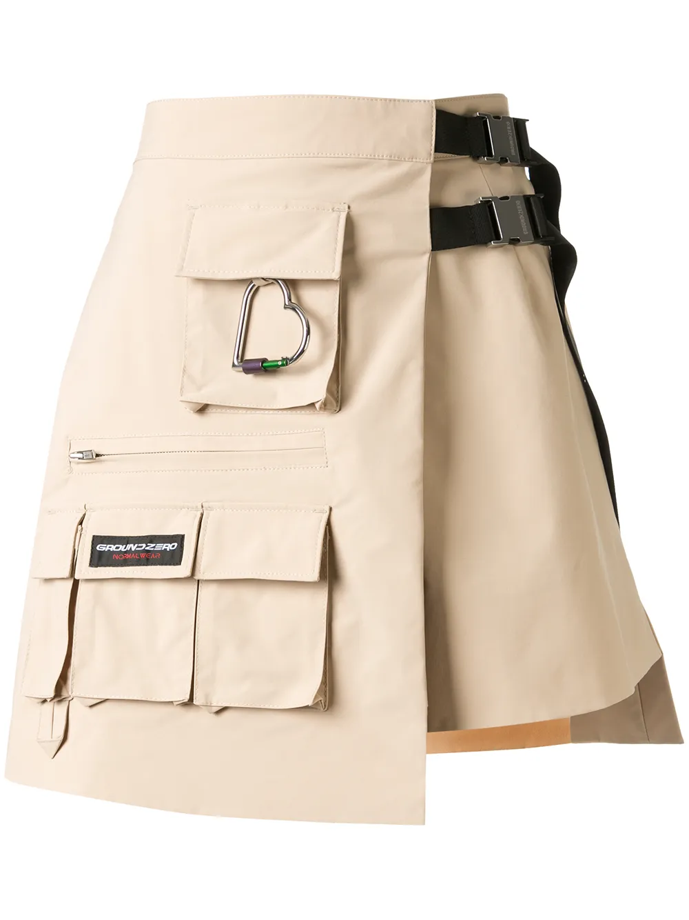 

Ground Zero cargo multi-pocket skirt - Brown