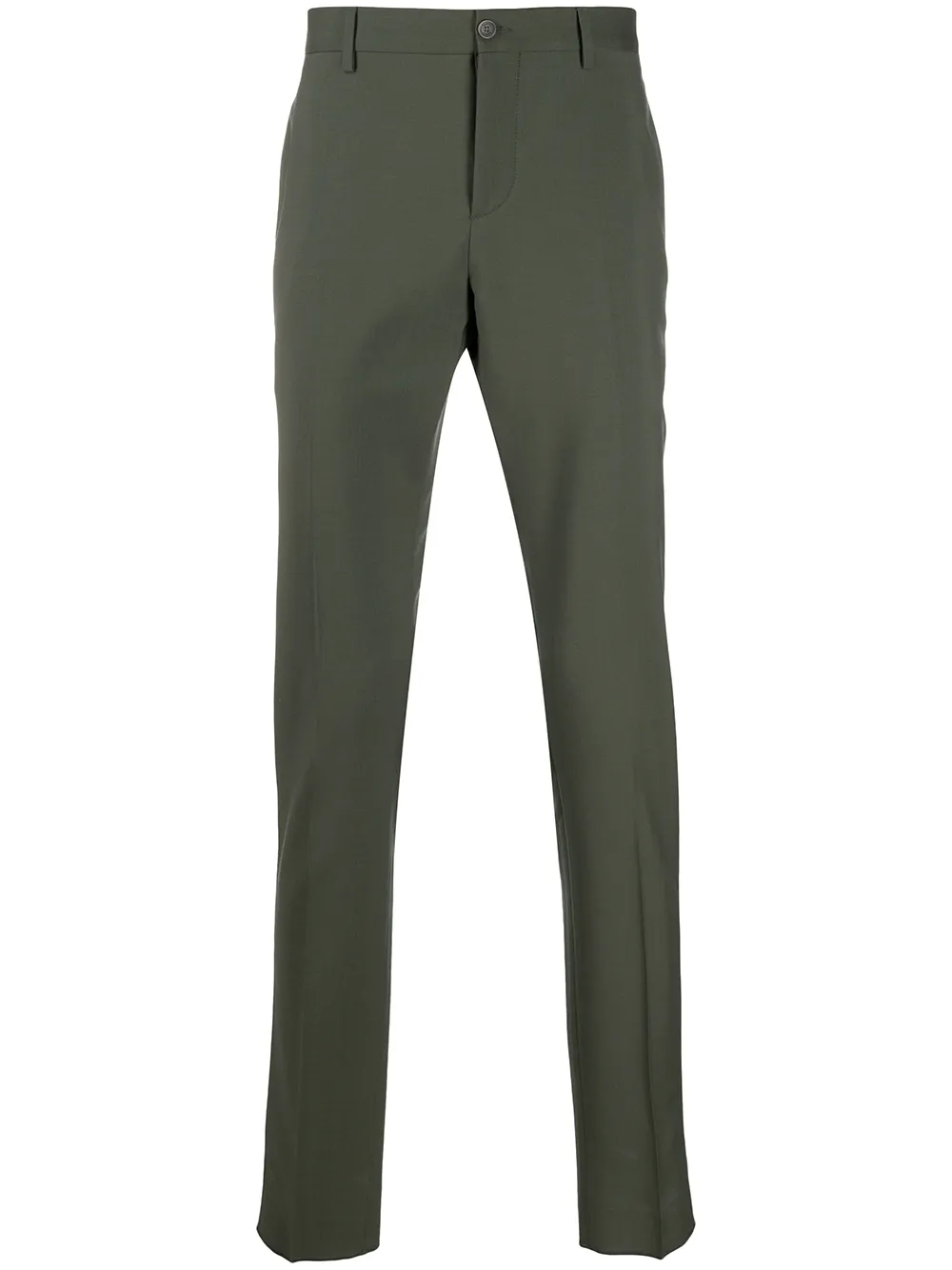 Valentino Side Stripe Tailored Trousers In Green