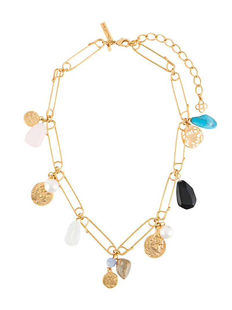 Oscar De La Renta Ancient Coin Pendant 