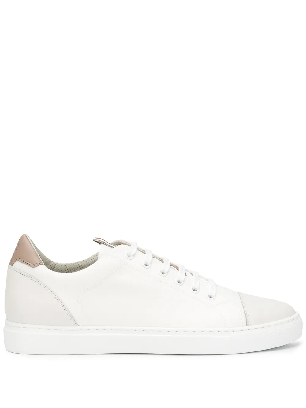 Brunello Cucinelli Sneakers in Colour-Block-Optik - Weiß