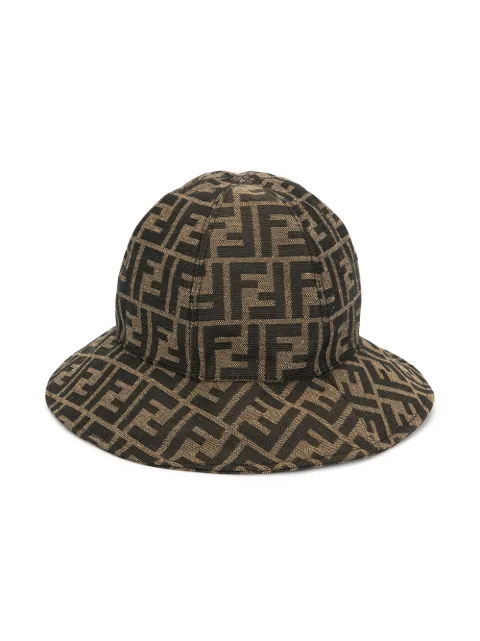 Fendi Kids sombrero de verano con monograma FF