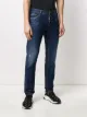 Dsquared2 vaqueros slim de talle bajo con efecto envejecido
