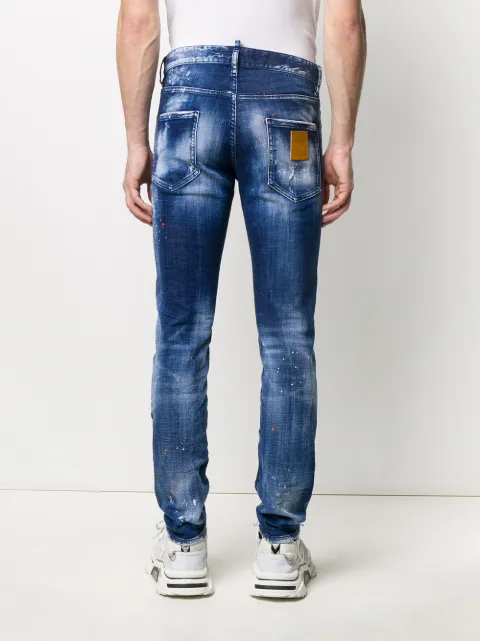 dsquared jeans mens paint splatter