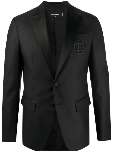 DSQUARED2 blazer con logo bordado 