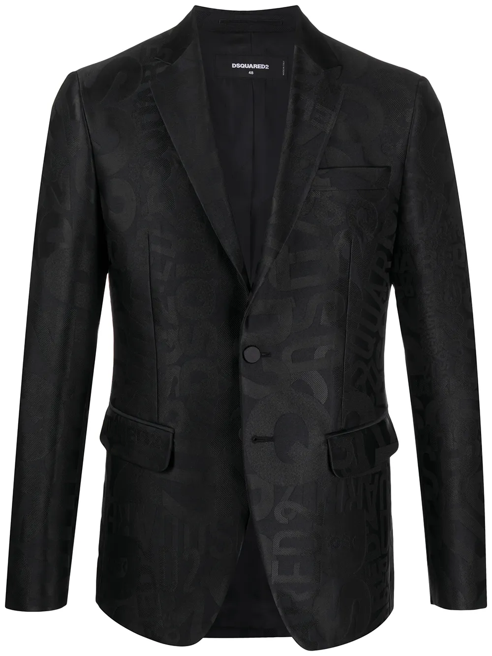 DSQUARED2 suéter con logo en jacquard | negro | Image 1