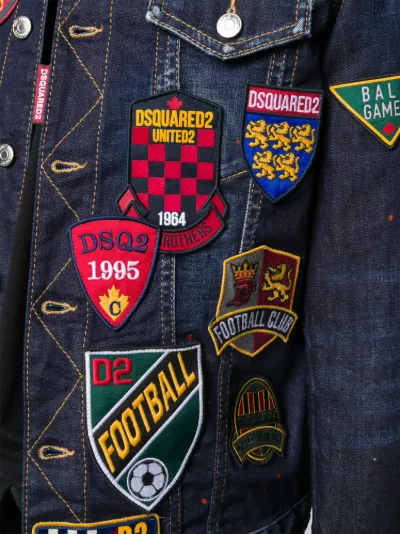 multi patch denim jacket