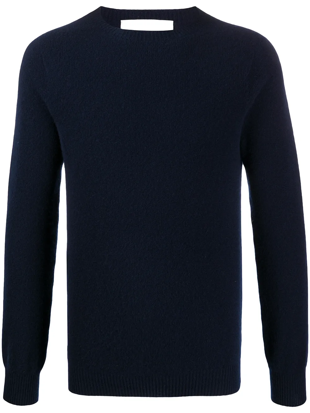 Shop Mackintosh Woolf Knitted Jumper In Blue