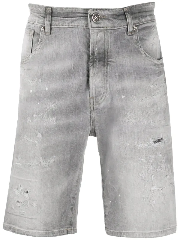 distressed jeans shorts