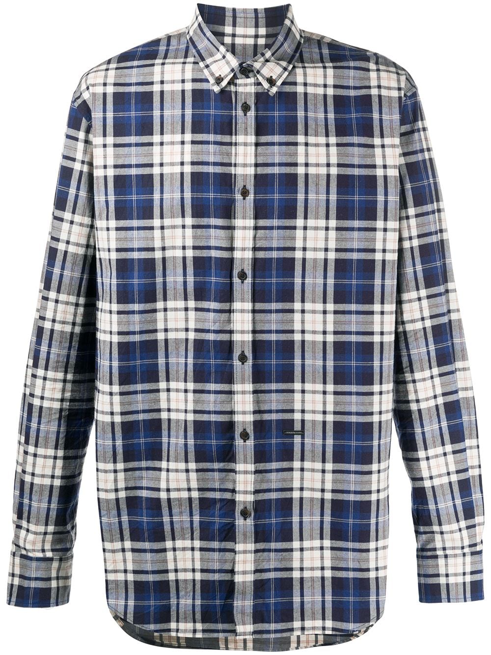 

Dsquared2 camisa a cuadros con botones - Azul