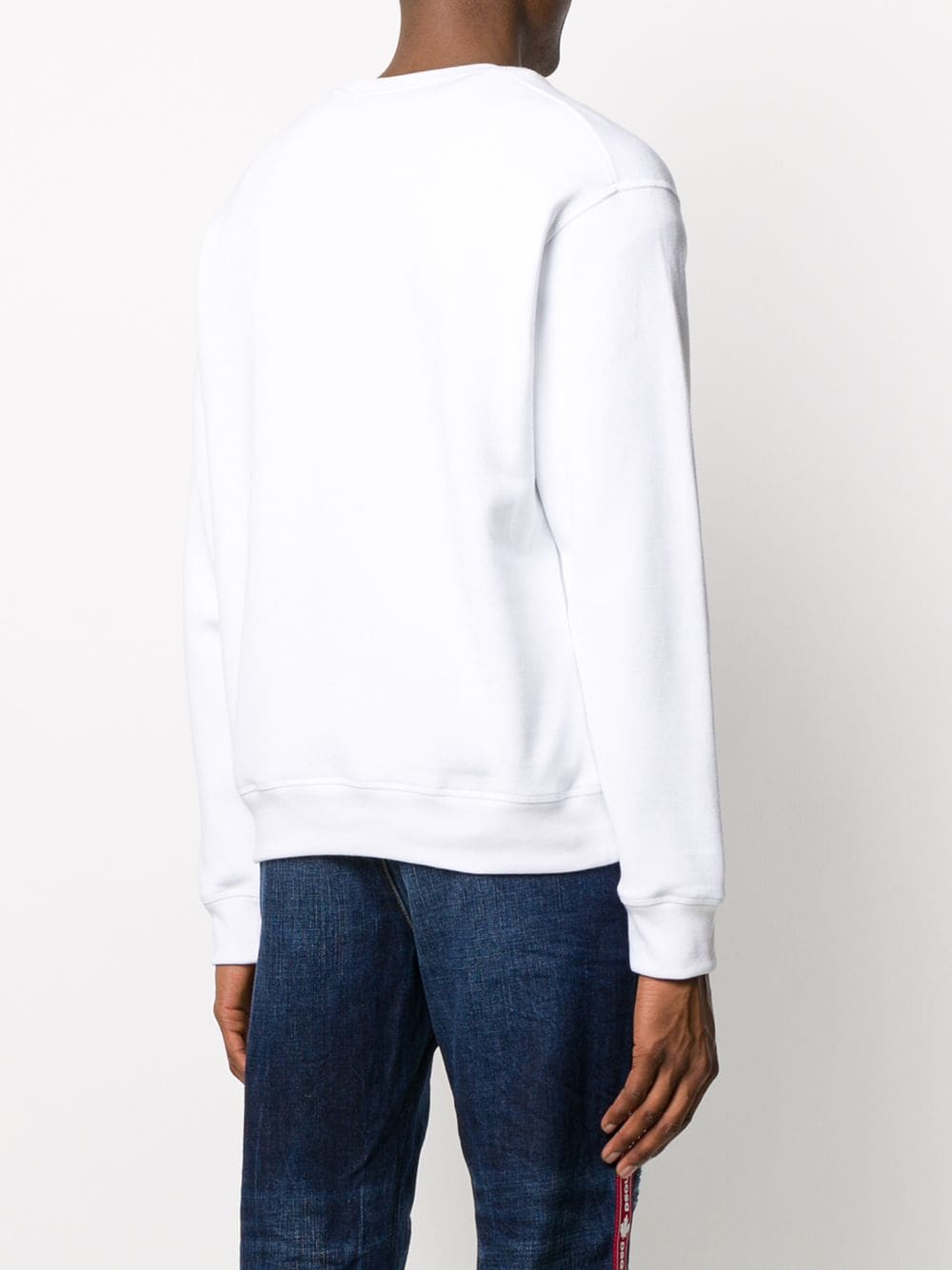 Shop Dsquared2 Mini Icon-print Crew Neck Sweatshirt In White