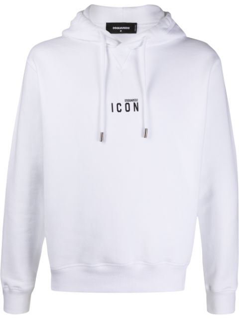 DSQUARED2 micro logo print hoodie Men