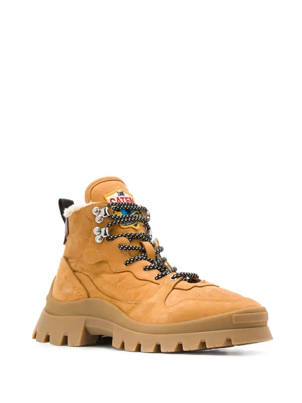 shearling lined hiking boots